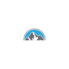 symbol of the Outdoor retail logo vector flat design