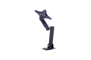 Arm mount for television on white background