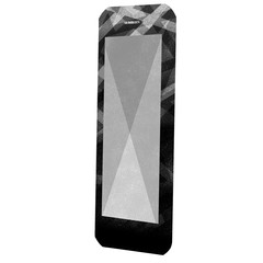 smart phone drawing isolate with white background,illustration