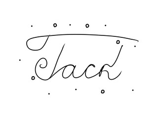 Tack phrase handwritten with a calligraphy brush. Thanks in swedish. Modern brush calligraphy. Isolated word black