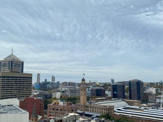Fototapeta na wymiar Sydney, Australia - skyline and cloudy skies