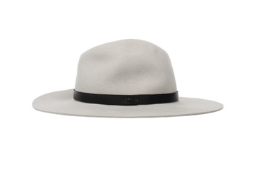 Grey classic hat, side view