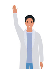 Man doctor with uniform vector design