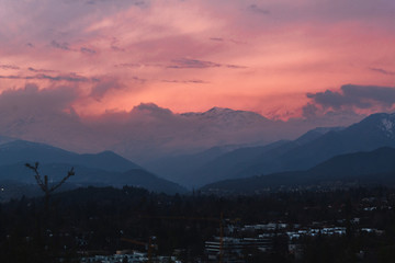 atardecer rosado