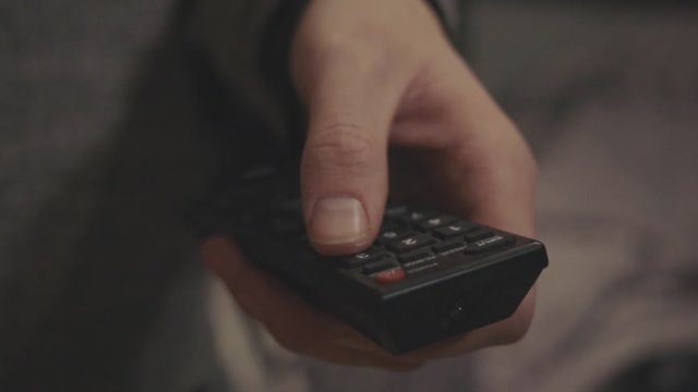 A Unique Remote Controller Pressable- Close up Shot