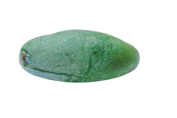 green stone isolated on white
