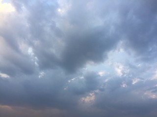 Obraz premium blue sky with clouds