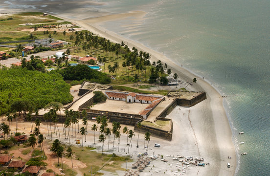 Forte Orange, island of Itamaraca, near Recife, Pernambuco, Brazil on September 18, 2002. It was built in 1631, by the Dutch to disembark and embark ships