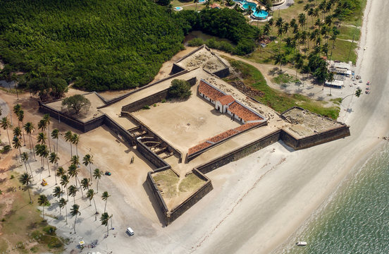 Forte Orange, island of Itamaraca, near Recife, Pernambuco, Brazil on September 18, 2002. It was built in 1631, by the Dutch to disembark and embark ships