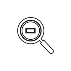 Zoom Out Line Icon. Editable Vector EPS Symbol Illustration.