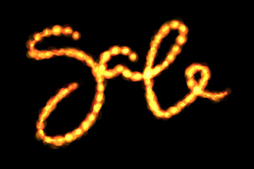 Sale handmade lettering, calligraphy made by fire or smoke, for prints, posters, web