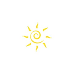 sun illustration  logo vector
