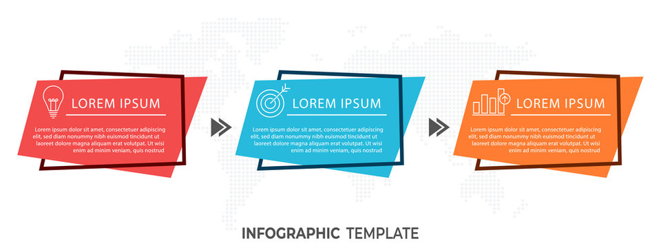 Modern timeline infographic 3 options.