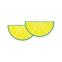 lime icon design isolated on white background