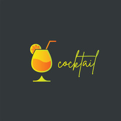 Cocktail Restaurant Logo Template