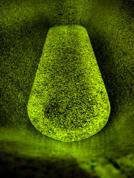 Close-up Of Abstract Green Object