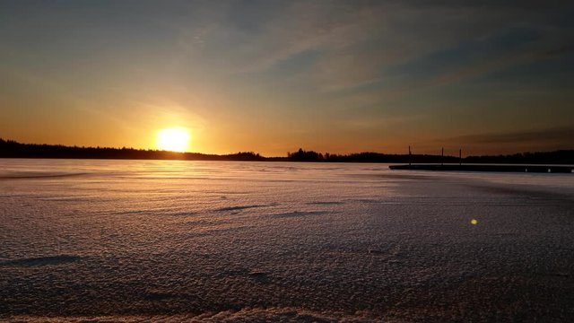 Arctic Midwinter sunrise, Winter solstice in Alaska