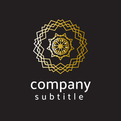 logo ornament gold