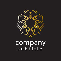 logo ornament gold
