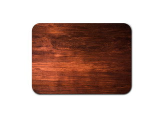 Wooden cutting board texture isolated on white background with clipping path for design