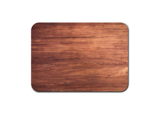 Wooden cutting board texture isolated on white background with clipping path for design