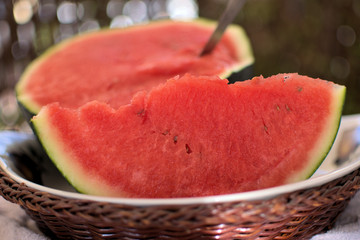 
red watermelon juicy, from organic farming