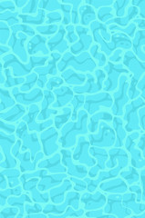 Hand drawn summer illustration luxury pool. Actual tropical vector background. Artistic cartoon drawing water texture. Creative  Relax Vibes art work