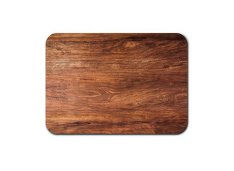 Empty rustic wood board texture isolated on white background with copy space for design or work. clipping path