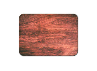 Empty rustic wood board texture isolated on white background with copy space for design or work. clipping path