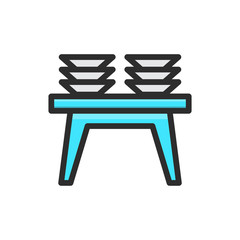 Dining Table Vector Icon