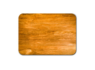 Empty rustic wood board texture isolated on white background with copy space for design or work. clipping path