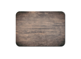 Closeup of pine wooden board isolated on white background with copy space and clipping path for design
