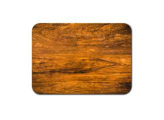 Closeup of pine wooden board isolated on white background with copy space and clipping path for design