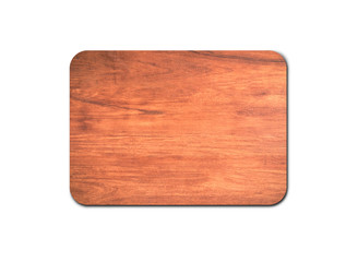 Closeup of pine wooden board isolated on white background with copy space and clipping path for design