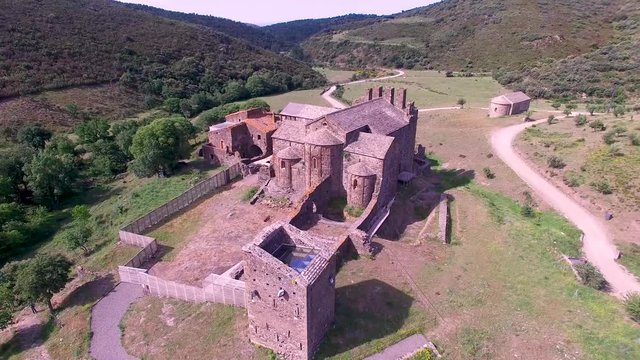 drone views of Sant Quirze de Colera