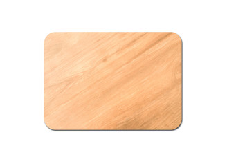 Closeup of pine wooden board isolated on white background with copy space and clipping path for design