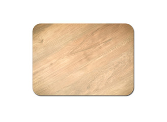 Closeup of pine wooden board isolated on white background with copy space and clipping path for design