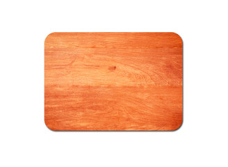 Closeup of pine wooden board isolated on white background with copy space and clipping path for design
