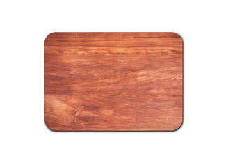 Closeup of pine wooden board isolated on white background with copy space and clipping path for design