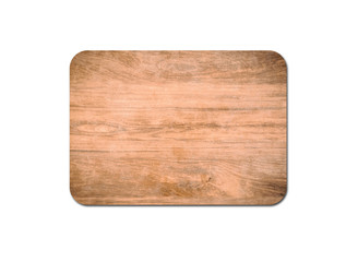Closeup of pine wooden board isolated on white background with copy space and clipping path for design