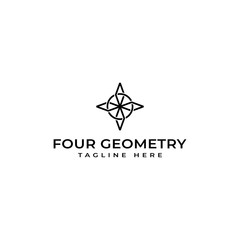 Design Logo Templates for your business, Modern and Lines Style, Abstract Geometry Vector or triangle and circle shapes