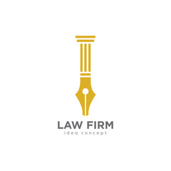 Creative Law Concept Logo Design Template
