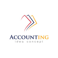 Creative Accounting Concept Logo Design Template
