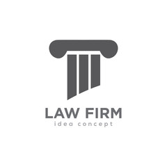 Creative Law Concept Logo Design Template
