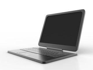 Fototapeta premium 3d rendering Laptop technology concept 