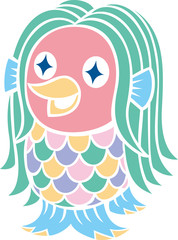 日本の妖怪アマビエ