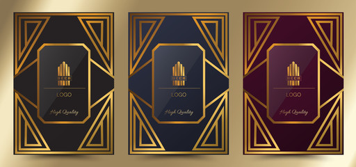 Deco Luxury Premium menu design,Product cover Package, Bag,Financial Annual report for Business brochure layout design template, Flyer Design or Leaflet advertising,  A4 size illustrator 