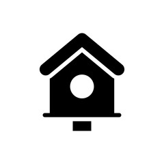 Bird House Vector Icon