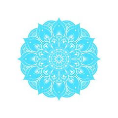 Luxury mandala with golden arabesque pattern