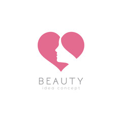 Creative Beauty Concept Logo Design Template